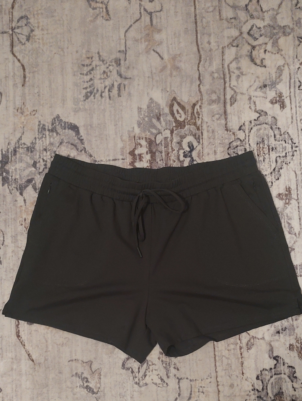 Rachel Zoe Olive Green Athletic Drawstring Shorts